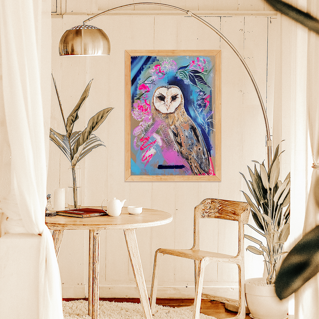Limited Edition Numbered Giclée Print - 'Street Owl'