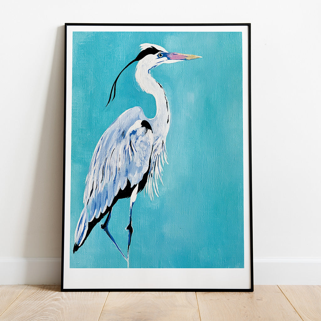 Grey Heron Open Edition Giclée Print