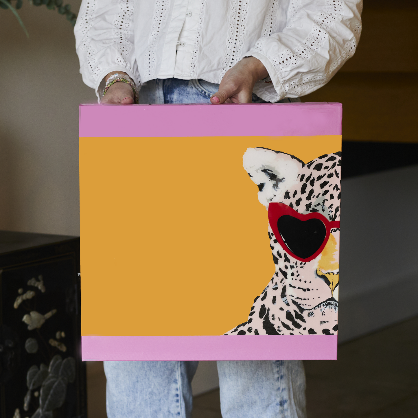 Jaguar Colour Kisses Canvas Print