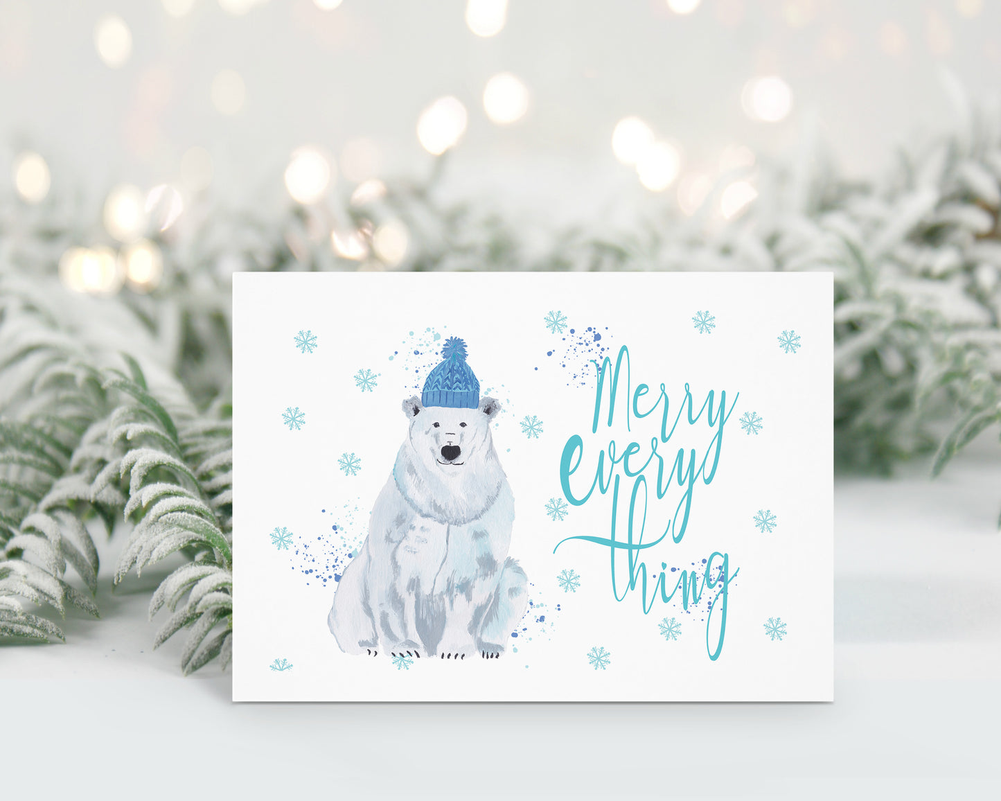Christmas Cards Pack of 6 - Reindeer/Polar bear