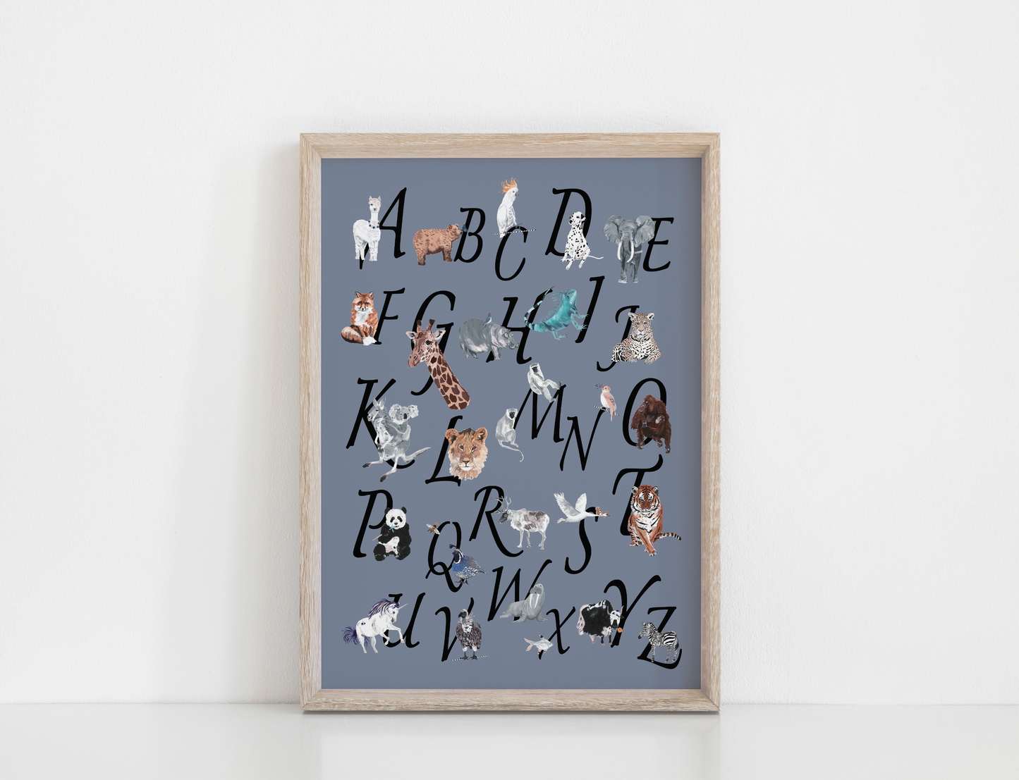 Animal ABC Chart Giclée Print