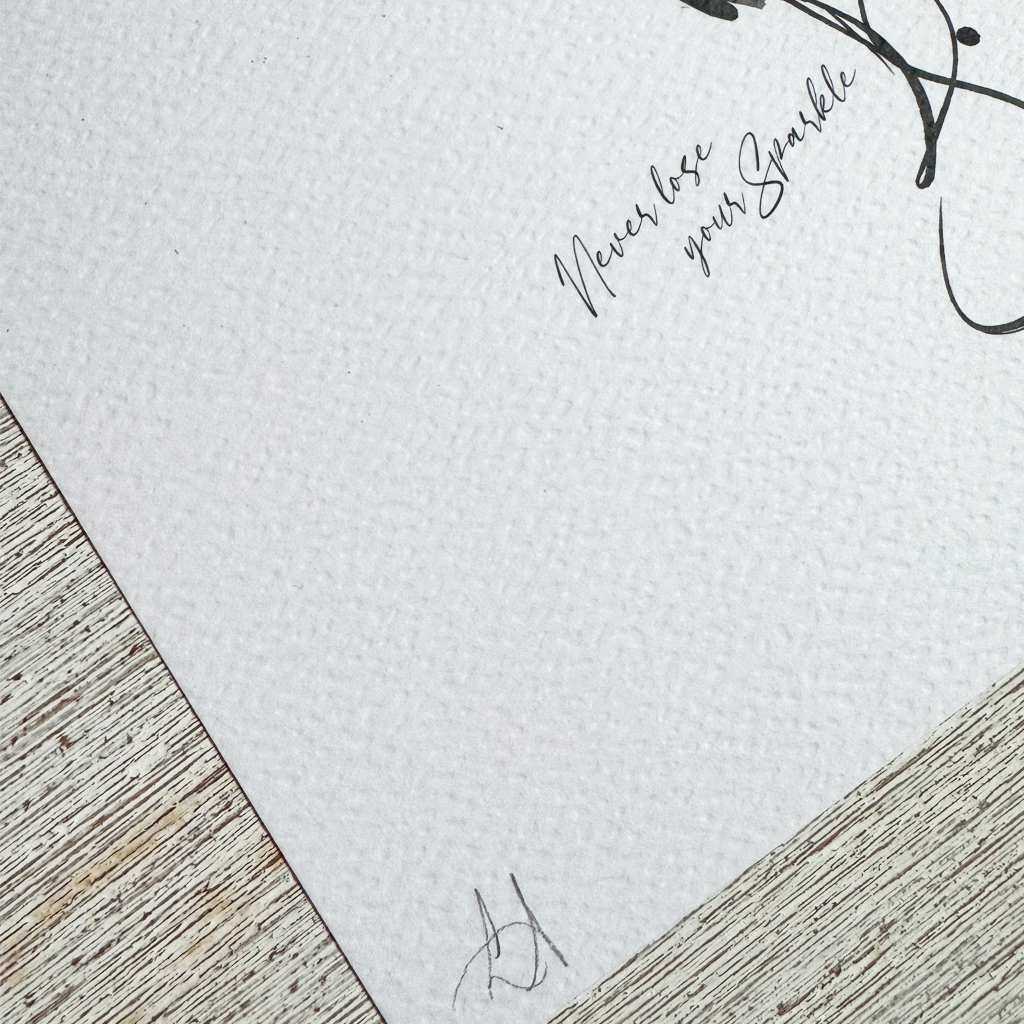 Hummingbird Playing Card Art Print