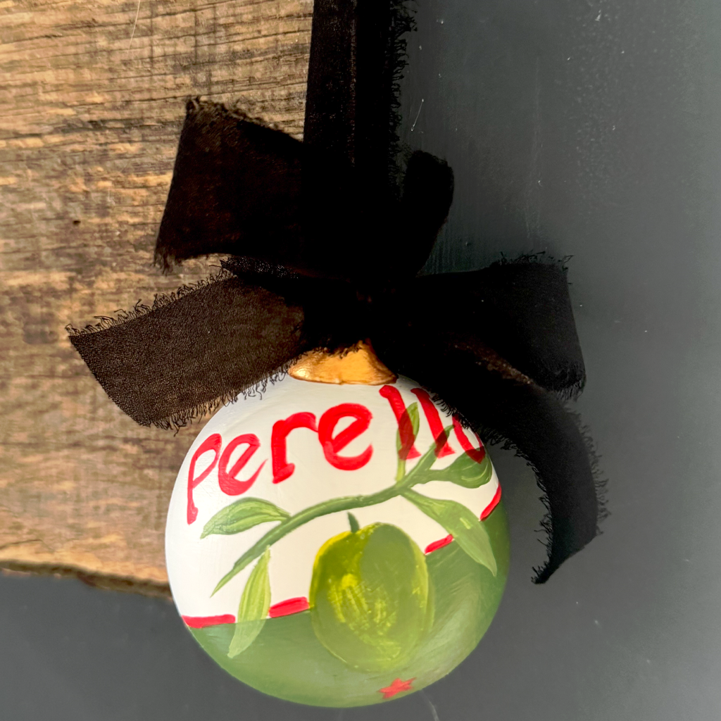 Hand-Painted Bauble | Perello Olive