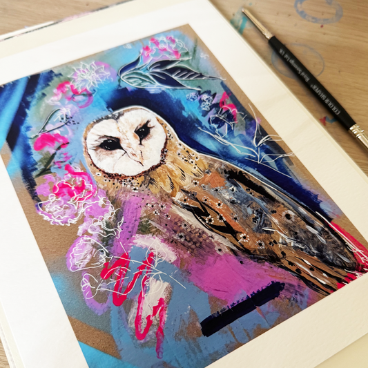 Limited Edition Numbered Giclée Print - 'Street Owl'