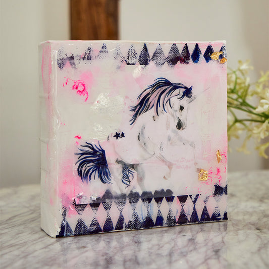 Artisan Resin Tile - Unicorn